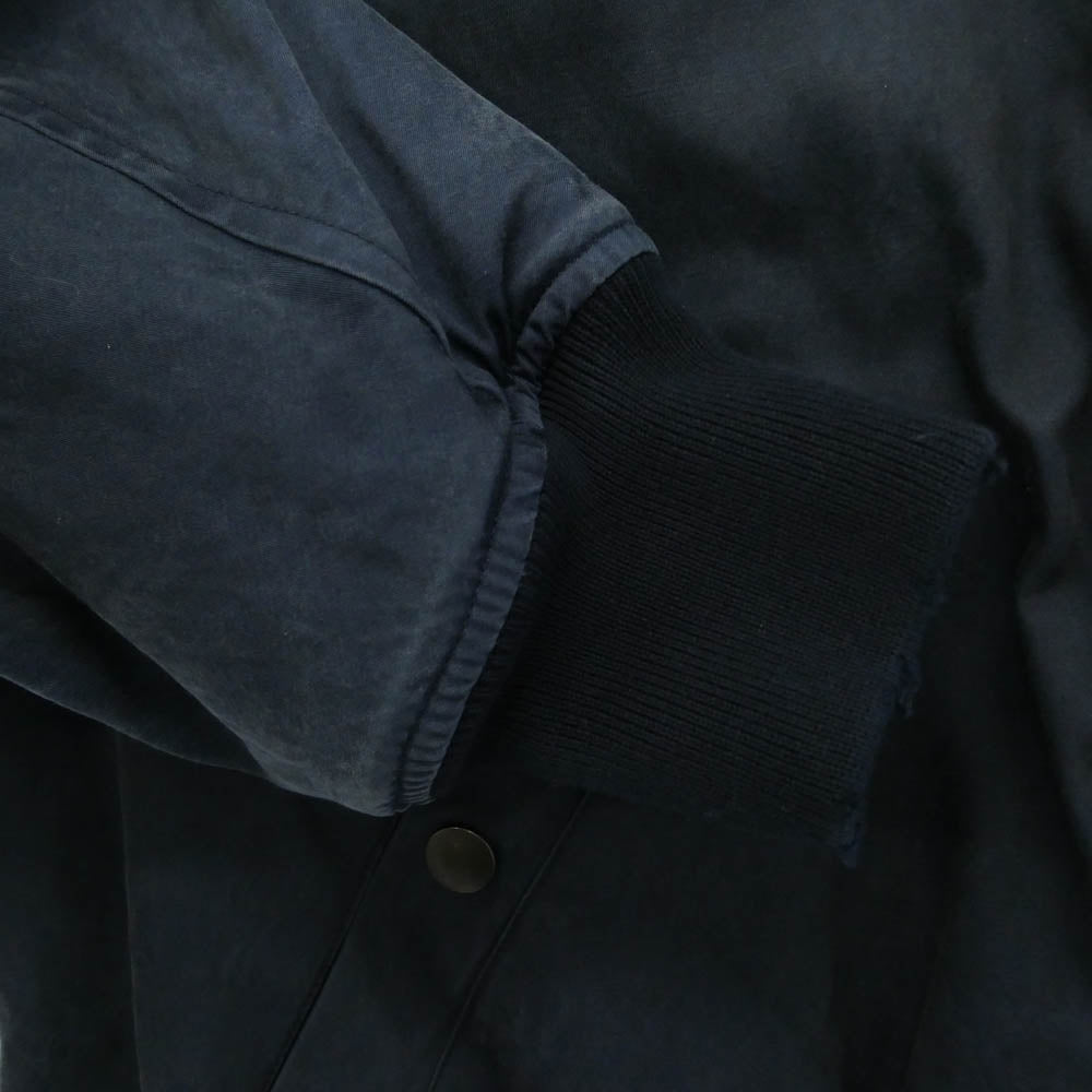 A.PRESSE アプレッセ 26AW 26AAP-01-34 VINTAGE SILK B-15C FLIGHT JACKET ヴィンテージ加工 シルクコットン リバーシブル ジップアップ フライトジャケット ボンバージャケット ブルゾン ネイビー系 1【新古品】【未使用】【中古】