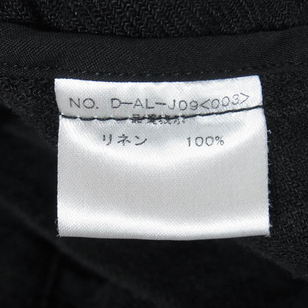 DJANGOATOUR ジャンゴアトゥール D-AL-J09 リネン 5ボタン ジャケット ブラック系 38【中古】