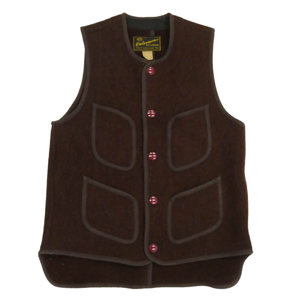 CUSHMAN クッシュマン 21152 Beach Cloth ビーチクロス ベスト ブラウン系 1 L【中古】
