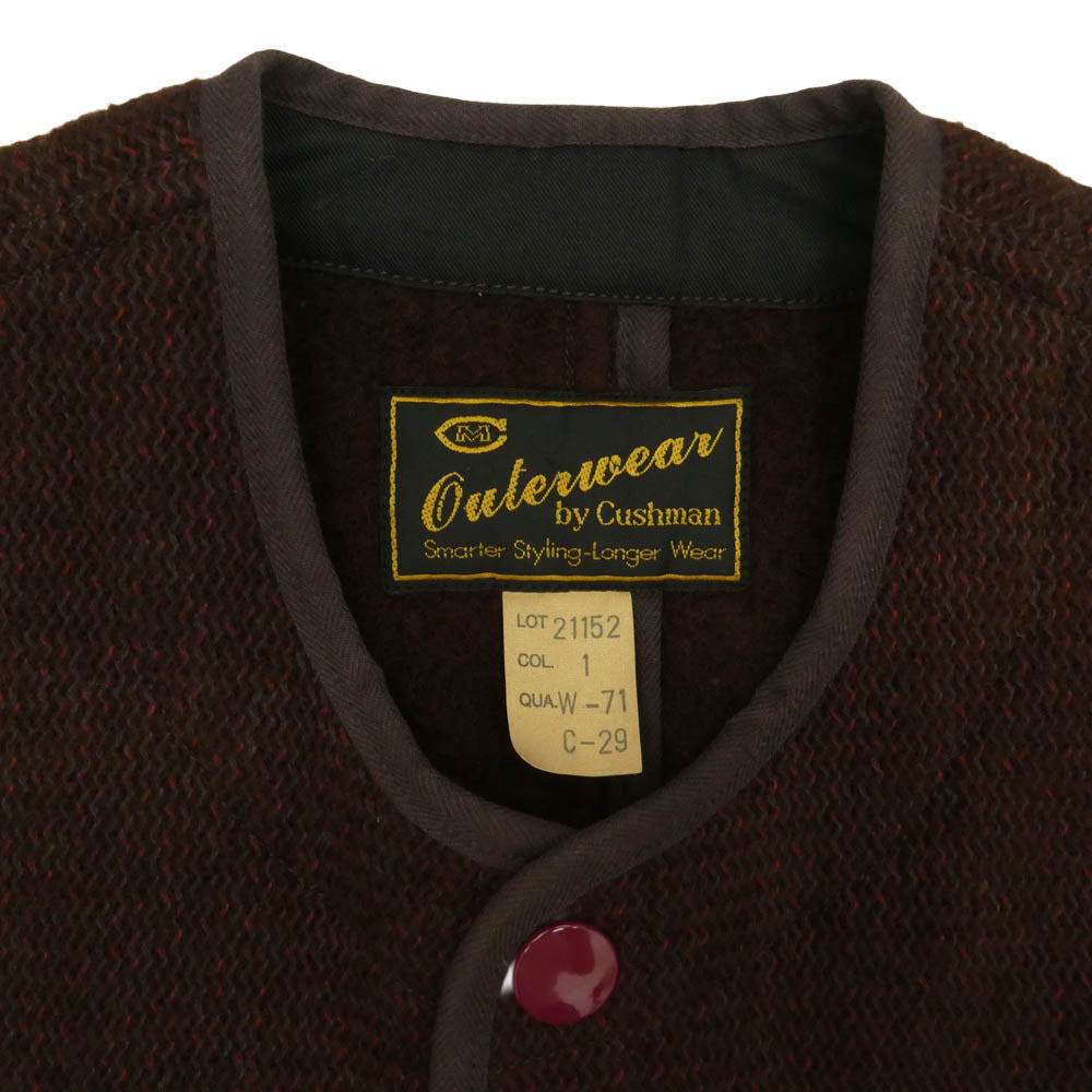 CUSHMAN クッシュマン 21152 Beach Cloth ビーチクロス ベスト ブラウン系 1 L【中古】