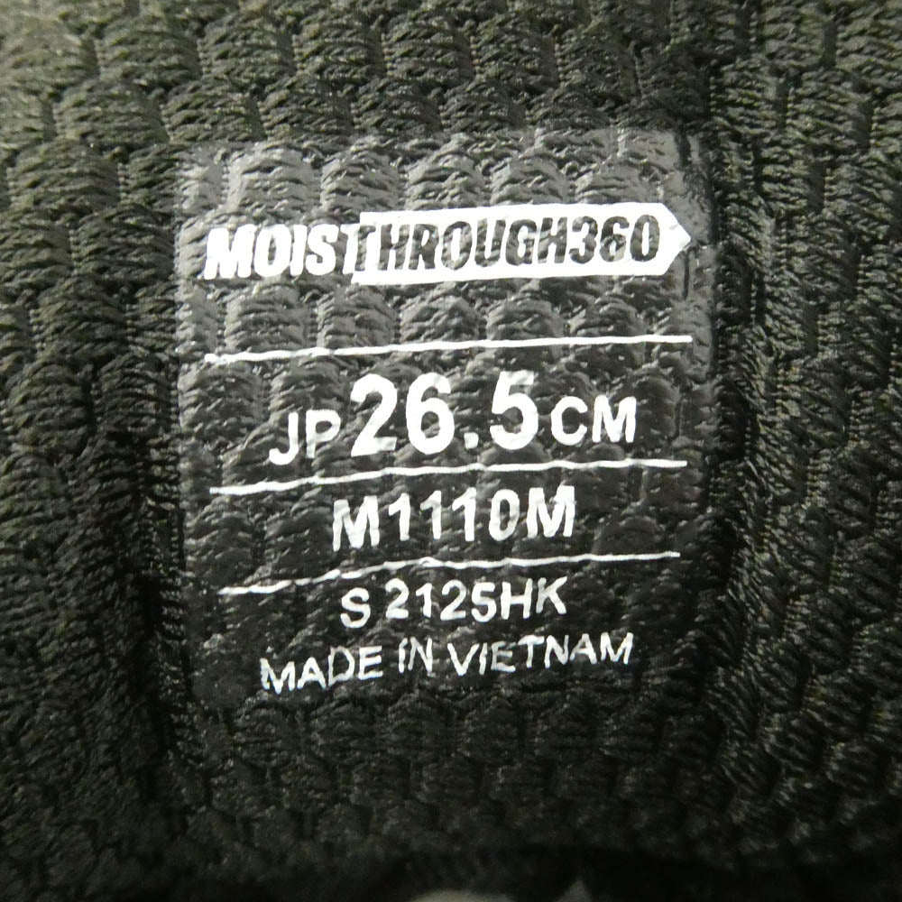 モイスルー360 M1110M VENTIRIS ヴェンティリス ローカットスニーカー ブラック系 26.5cm【中古】
