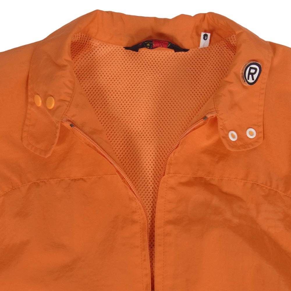 A BATHING APE アベイシングエイプ 初期 袖ジップ 半袖2Way ジャケット オレンジ系 S【中古】