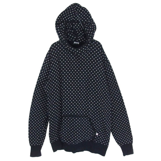 GOODENOUGH グッドイナフ GDEH クロスドット フーディー パーカー ダークネイビー系 XL【中古】