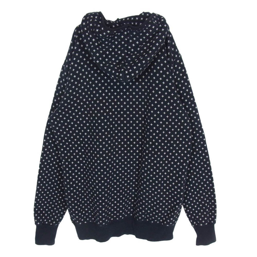 GOODENOUGH グッドイナフ GDEH クロスドット フーディー パーカー ダークネイビー系 XL【中古】