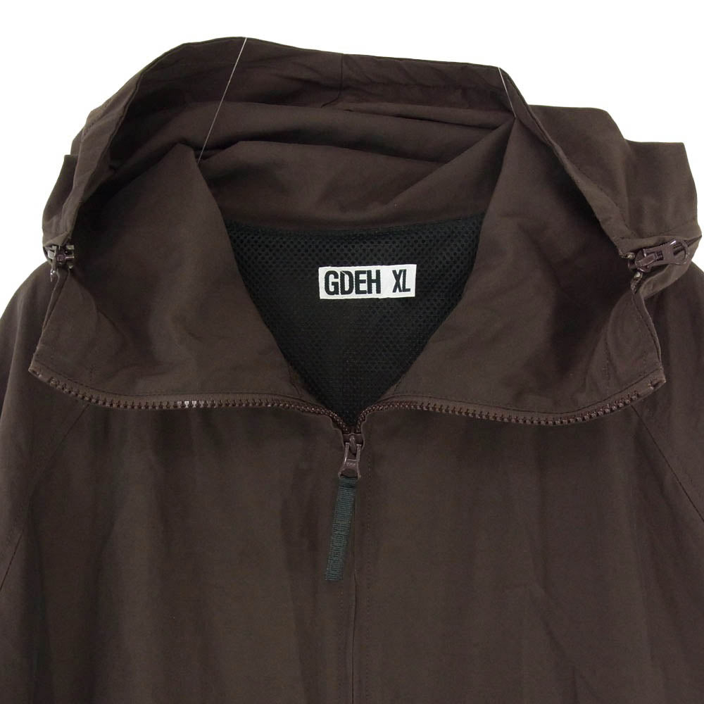 GOODENOUGH グッドイナフ GDEH 忍者 マウンテンパーカー ジップアップ フーディー ジャケット ブルゾン ブラウン系 XL【中古】