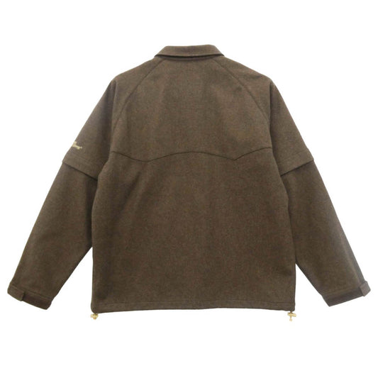 A BATHING APE アベイシングエイプ WINDSTOPPER ジップアップ ブルゾン ジャケット ブラウン系 XL【中古】