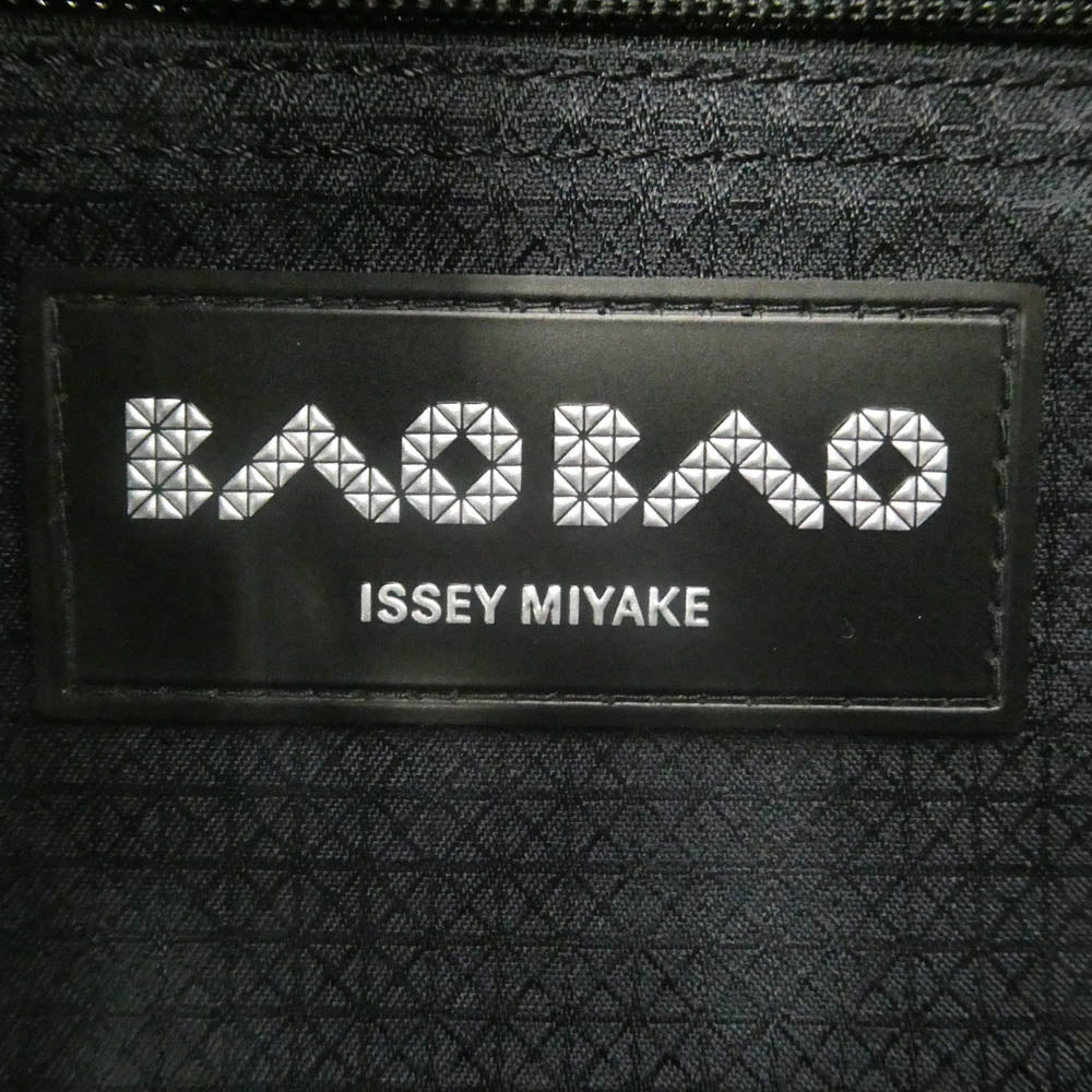 BAOBAO ISSEY MIYAKE バオバオ イッセイミヤケ BB63AG507 PRISM MATTE プリズム マット レザー メッシュ トート バッグ ブラック系【極上美品】【中古】
