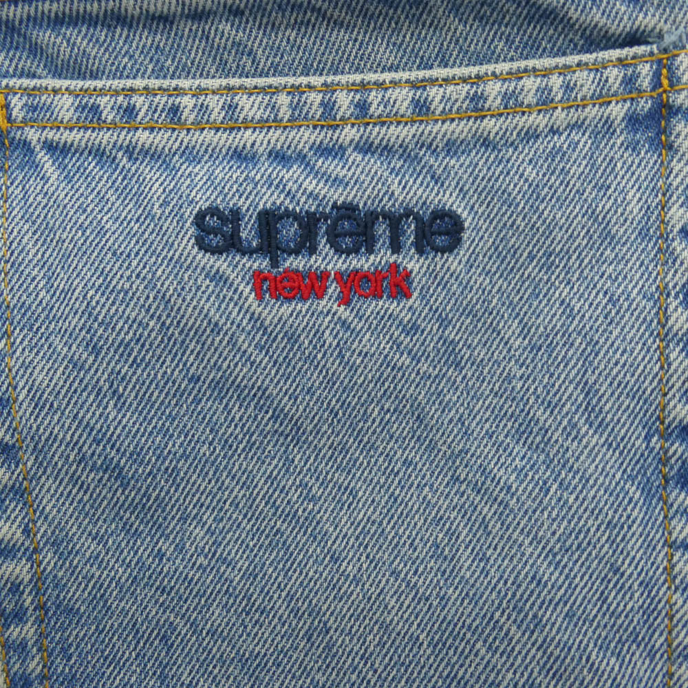 Supreme シュプリーム 25SS Baggy Jean バギー ジーンズ ロゴ 刺繍 デニム パンツ ブルー系 30【中古】