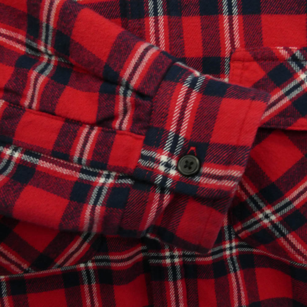 Supreme シュプリーム 19AW Arc Logo Quilted Flannel Shirt ロゴ チェック キルティング フランネル 長袖 シャツ マルチカラー系 M【中古】