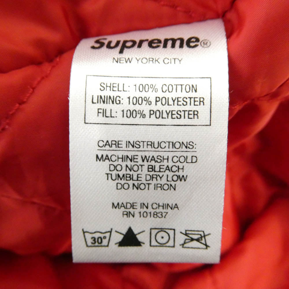 Supreme シュプリーム 19AW Arc Logo Quilted Flannel Shirt ロゴ チェック キルティング フランネル 長袖 シャツ マルチカラー系 M【中古】