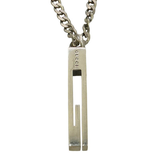 GUCCI グッチ Gロゴ モチーフ SV925 シルバー925 ネックレス シルバー系【中古】