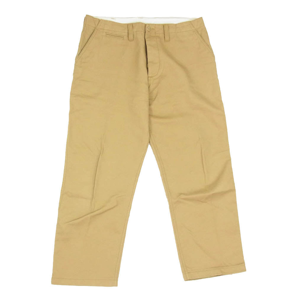 EVISU エヴィス カモメ ボタンフライ チノ パンツ ベージュ系 36【中古】