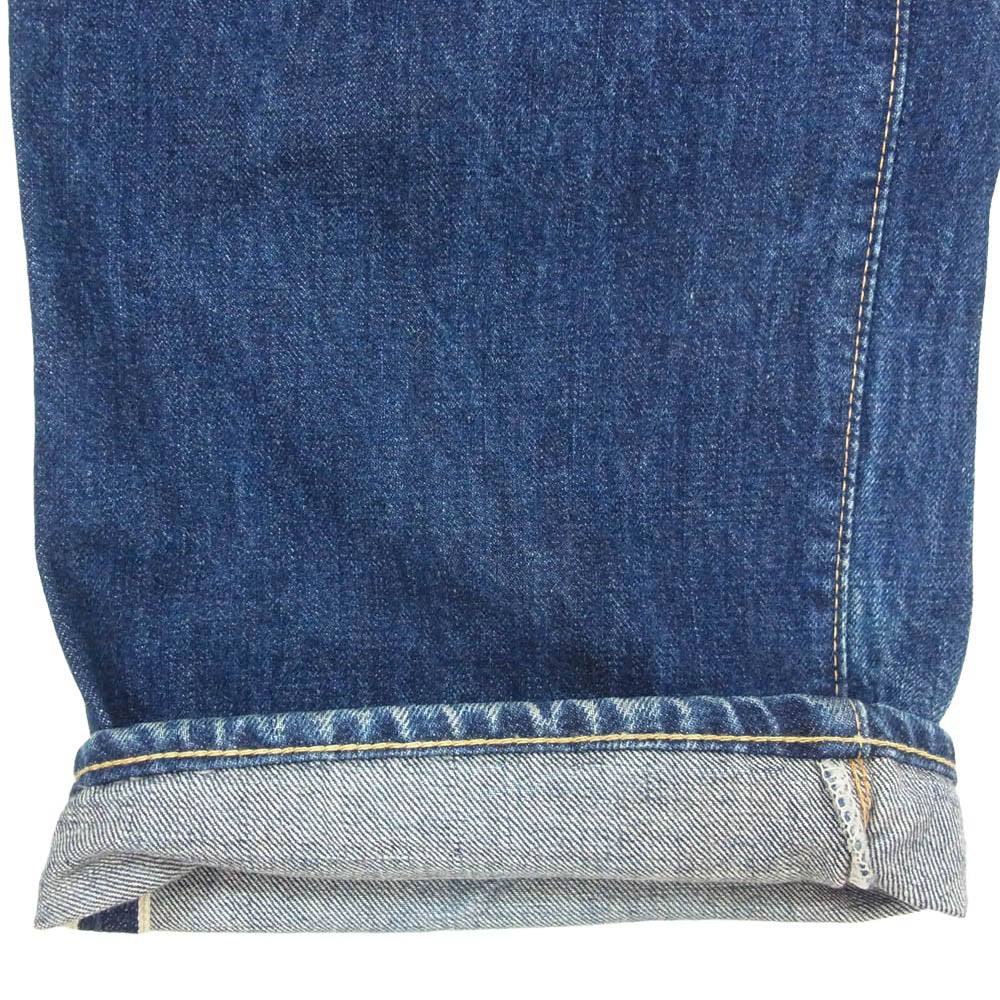 EVISU エヴィス SHIOTANI BROTHERS 塩谷ブラザーズ 家紋カモメ セルビッチ デニム パンツ インディゴブルー系 38【中古】