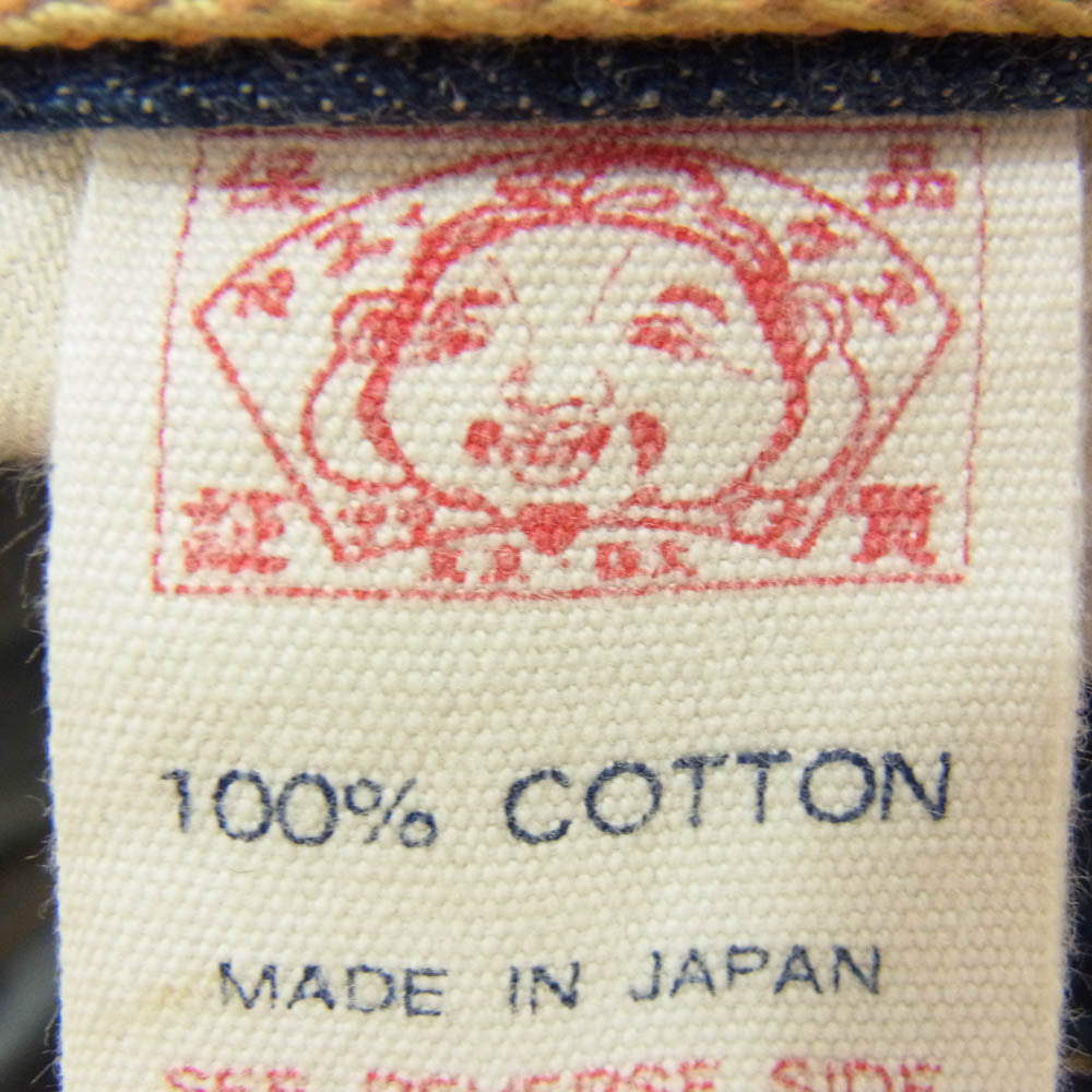 EVISU エヴィス SHIOTANI BROTHERS 塩谷ブラザーズ 家紋カモメ セルビッチ デニム パンツ インディゴブルー系 38【中古】