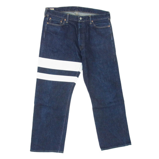 MOMOTARO JEANS 桃太郎ジーンズ 0905BP ビッグペイント クラシック ストレート デニム パンツ インディゴブルー系 36【中古】