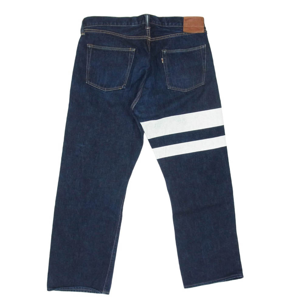 MOMOTARO JEANS 桃太郎ジーンズ 0905BP ビッグペイント クラシック ストレート デニム パンツ インディゴブルー系 36【中古】