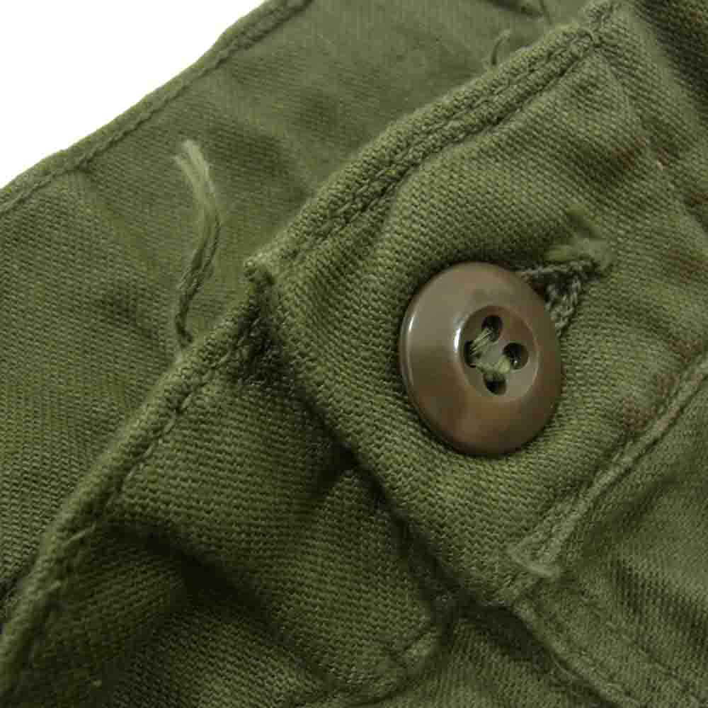 ヴィンテージ 100-67-C-3509 アメリカ軍 60s ユーエスアーミー TROUSERS, MAN'S, COTTON SATEEN OG-107 TYPE I グリッパージップ ベイカー トラウザーズ パンツ カーキ系 サイズ不明【中古】