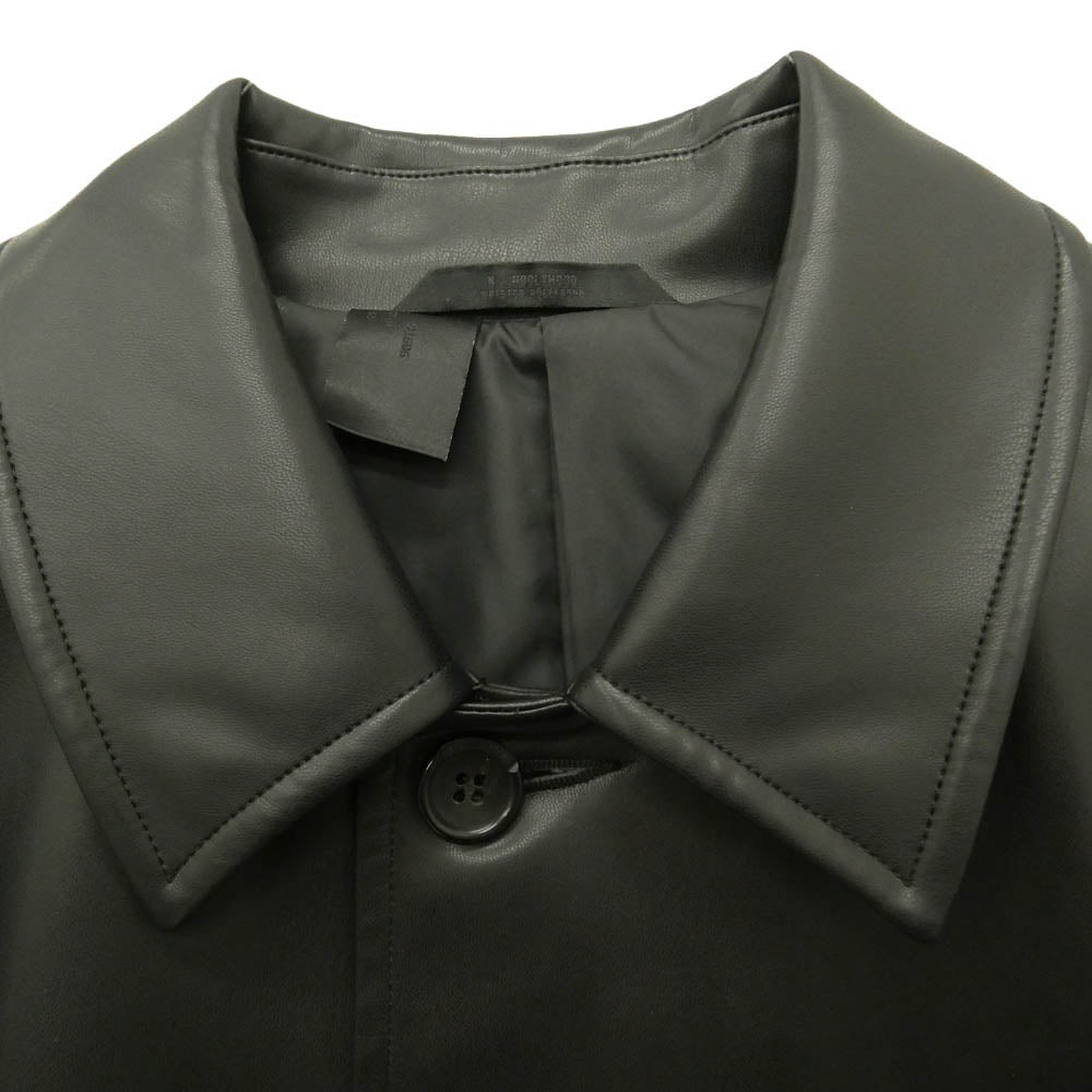 N.HOOLYWOOD エヌハリウッド 2254CO01-052peg BALCAMAAN COAT HOLIDAY COLLECTION SYNTHETIC LEATHER バルマカーン コート ホリデイ コレクション シンセティック レザー ジャケット ブラック系 38【美品】【中古】