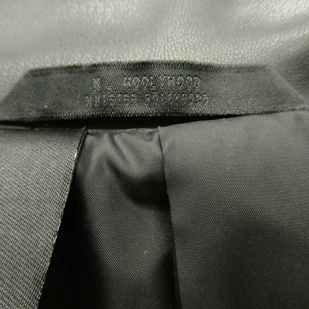 N.HOOLYWOOD エヌハリウッド 2254CO01-052peg BALCAMAAN COAT HOLIDAY COLLECTION SYNTHETIC LEATHER バルマカーン コート ホリデイ コレクション シンセティック レザー ジャケット ブラック系 38【美品】【中古】