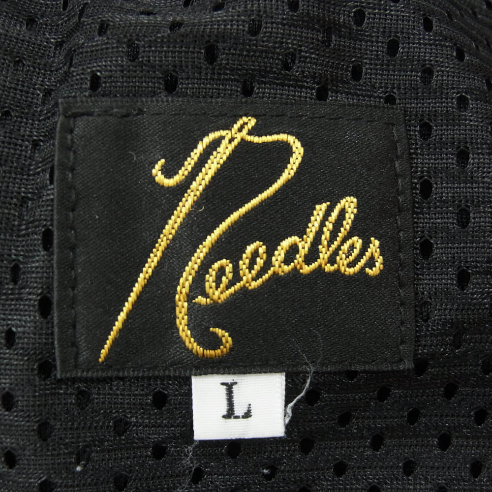 Needles ニードルス 24SS OT1600 Track Pant PolySmooth ライン トラック パンツ ブラック系 L【中古】