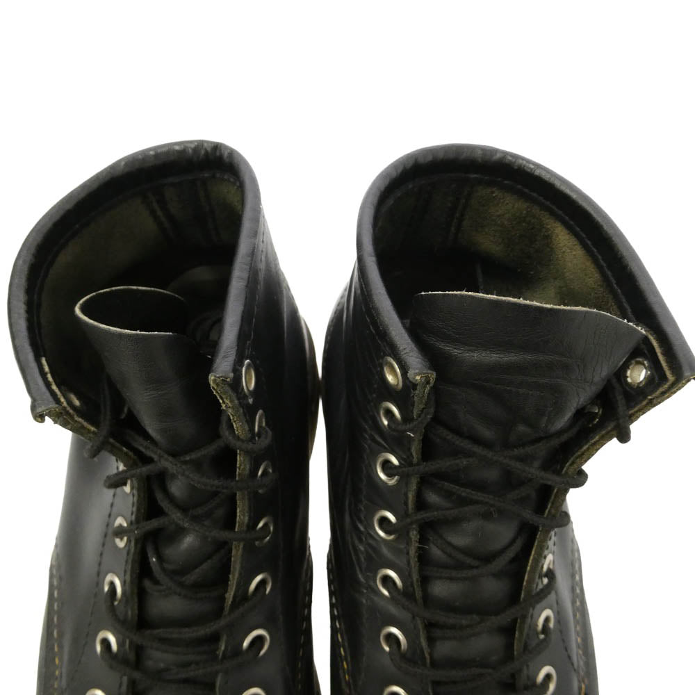 RED WING レッドウィング 8130 アイリッシュセッター 06年製 モックトゥ ブーツ ブラック系 8D【中古】