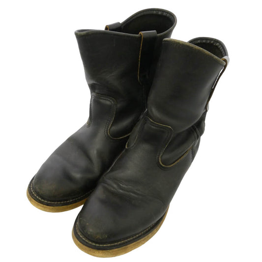 RED WING レッドウィング 1098 90s 98年製 刺繍縦羽タグ 8169 PECOS ペコス ブーツ ブラック系 8E【中古】