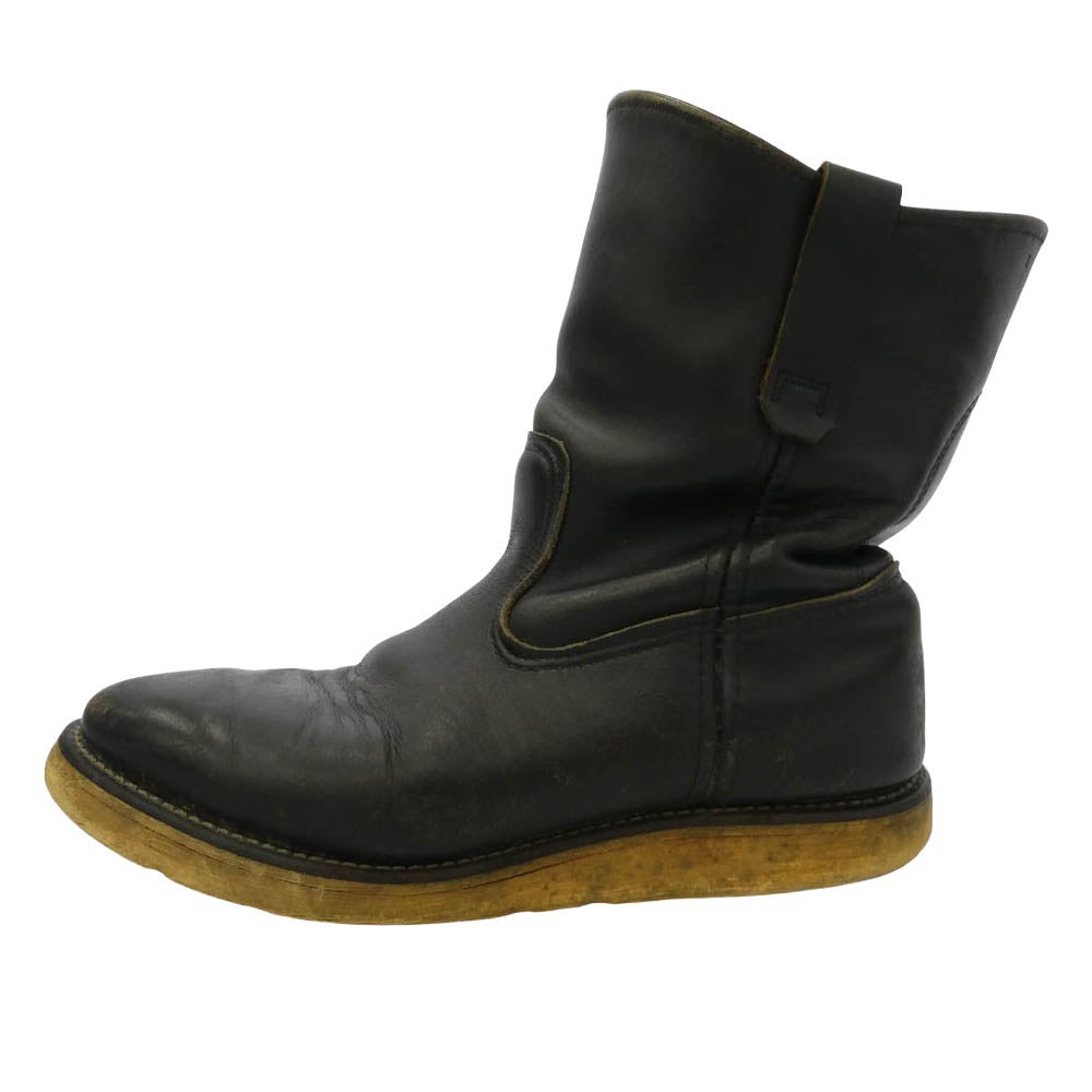RED WING レッドウィング 1098 90s 98年製 刺繍縦羽タグ 8169 PECOS ペコス ブーツ ブラック系 8E【中古】