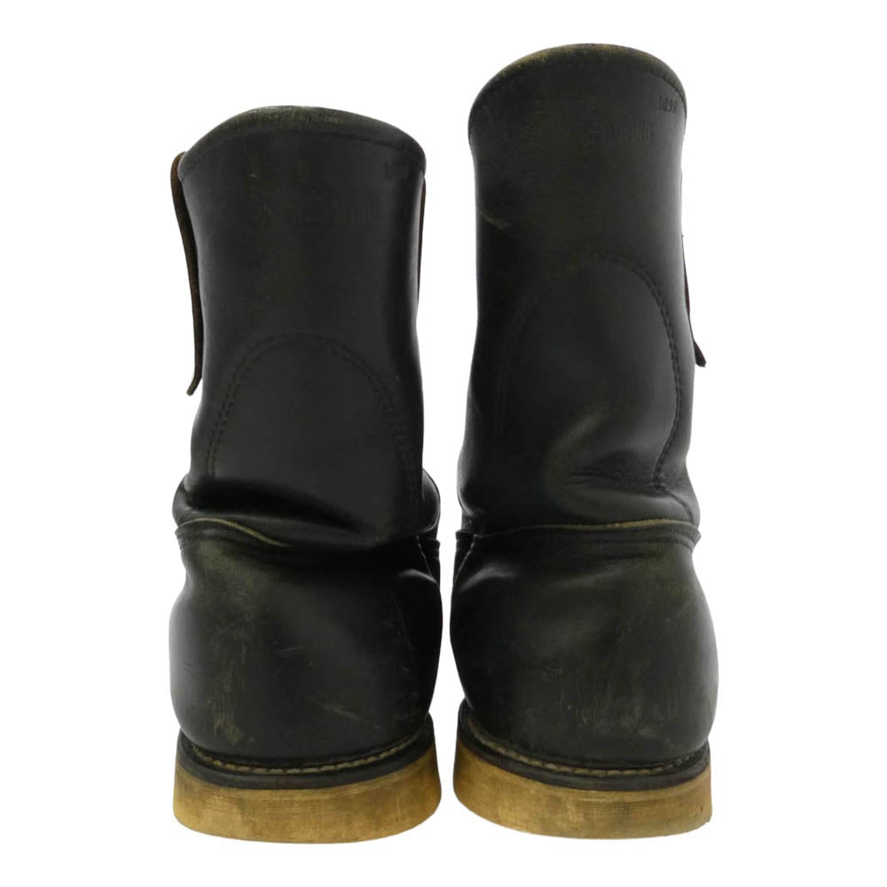 RED WING レッドウィング 1098 90s 98年製 刺繍縦羽タグ 8169 PECOS ペコス ブーツ ブラック系 8E【中古】
