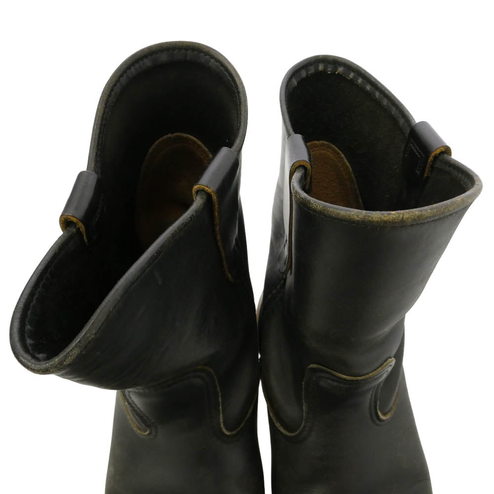 RED WING レッドウィング 1098 90s 98年製 刺繍縦羽タグ 8169 PECOS ペコス ブーツ ブラック系 8E【中古】