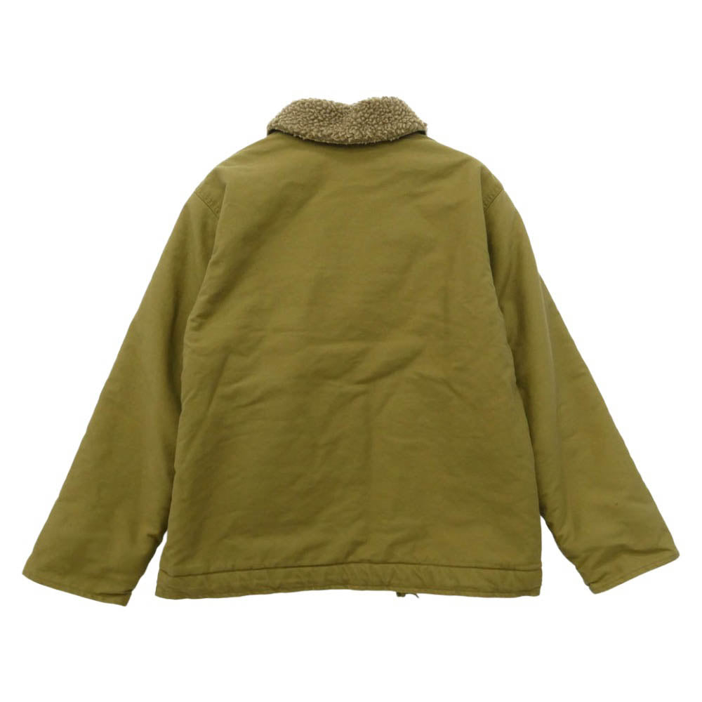 WAIPER ワイパー 23WP01 U.S.NAVY N-1 襟ボア ジップ デッキジャケット カーキ系 38【中古】