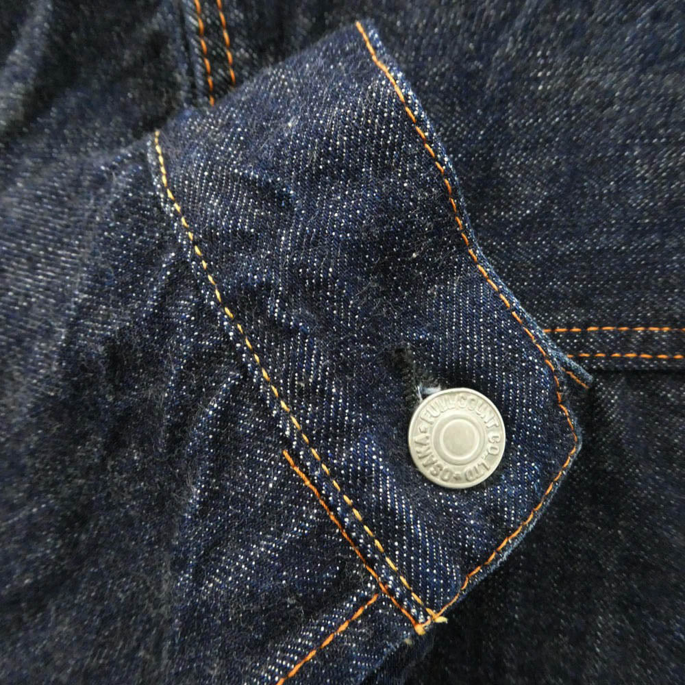 FULLCOUNT フルカウント 2102 Type2 Denim Jacket 13.7oz 濃紺 セカンド デニム ジャケット インディゴブルー系 38【中古】
