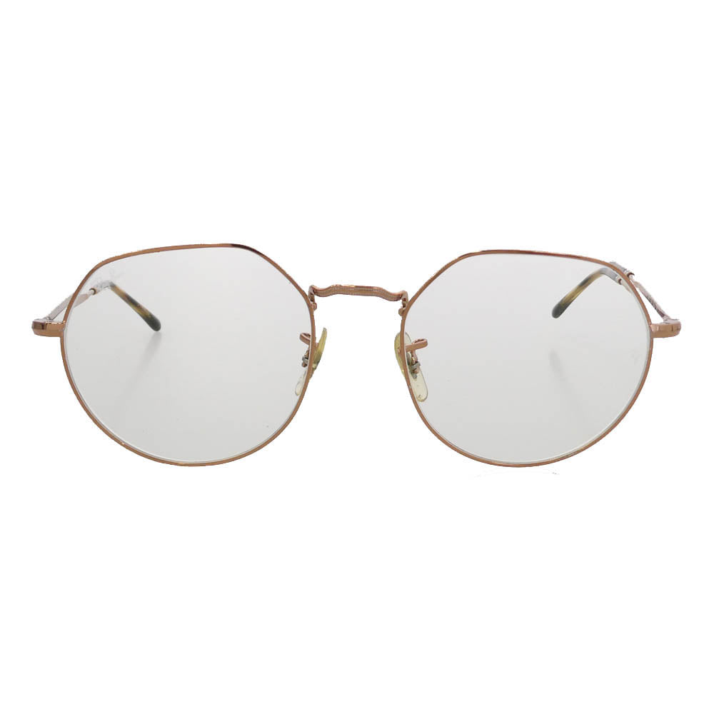 Ray-Ban レイバン RB6465F JACK 眼鏡 メガネ 度入りレンズ ブラウン系 ピンクゴールド系 53□20 145【中古】