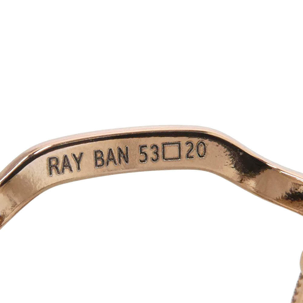 Ray-Ban レイバン RB6465F JACK 眼鏡 メガネ 度入りレンズ ブラウン系 ピンクゴールド系 53□20 145【中古】