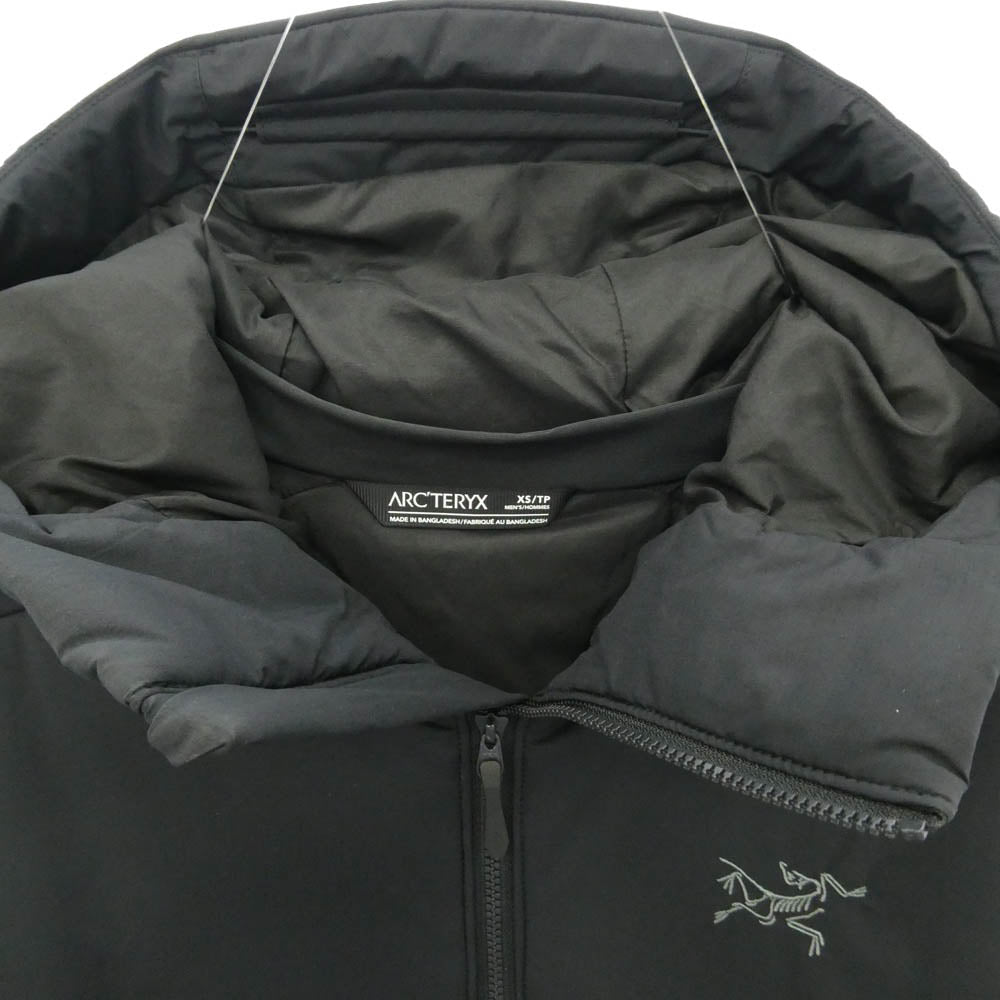 ARC'TERYX アークテリクス X000007302 Atom Heavyweight Hoody ヘビーウェイト フーディ 中綿 ジャケット ブラック系 XS【中古】