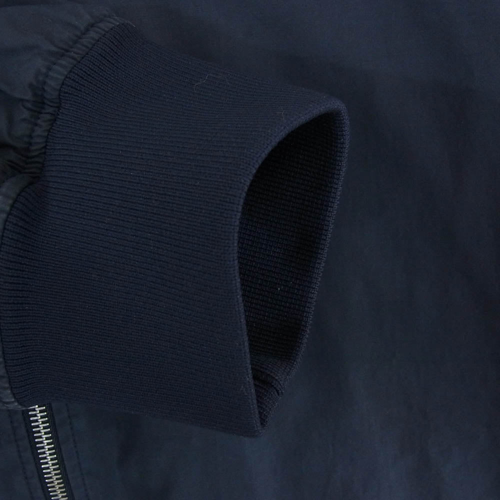 JIL SANDER ジルサンダー 20SS JSMQ420801MQ24260001 Alfred フロントジップ ナイロン ボンバージャケット ネイビー系 44【美品】【中古】