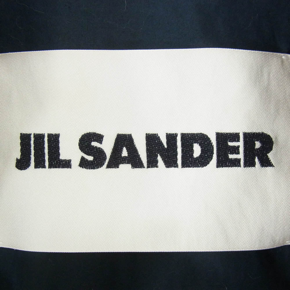 JIL SANDER ジルサンダー 20SS JSMQ420801MQ24260001 Alfred フロントジップ ナイロン ボンバージャケット ネイビー系 44【美品】【中古】