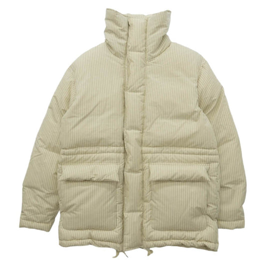 AURALEE オーラリー 24AW A24AB02AT × TEKLA STRIPE DOWN JACKET テクラ ストライプ ダウン ジャケット ホワイト系 1【美品】【中古】