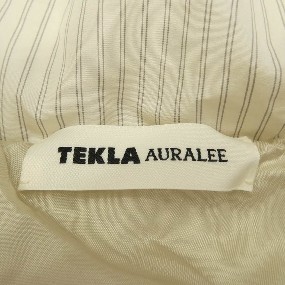 AURALEE オーラリー 24AW A24AB02AT × TEKLA STRIPE DOWN JACKET テクラ ストライプ ダウン ジャケット ホワイト系 1【美品】【中古】