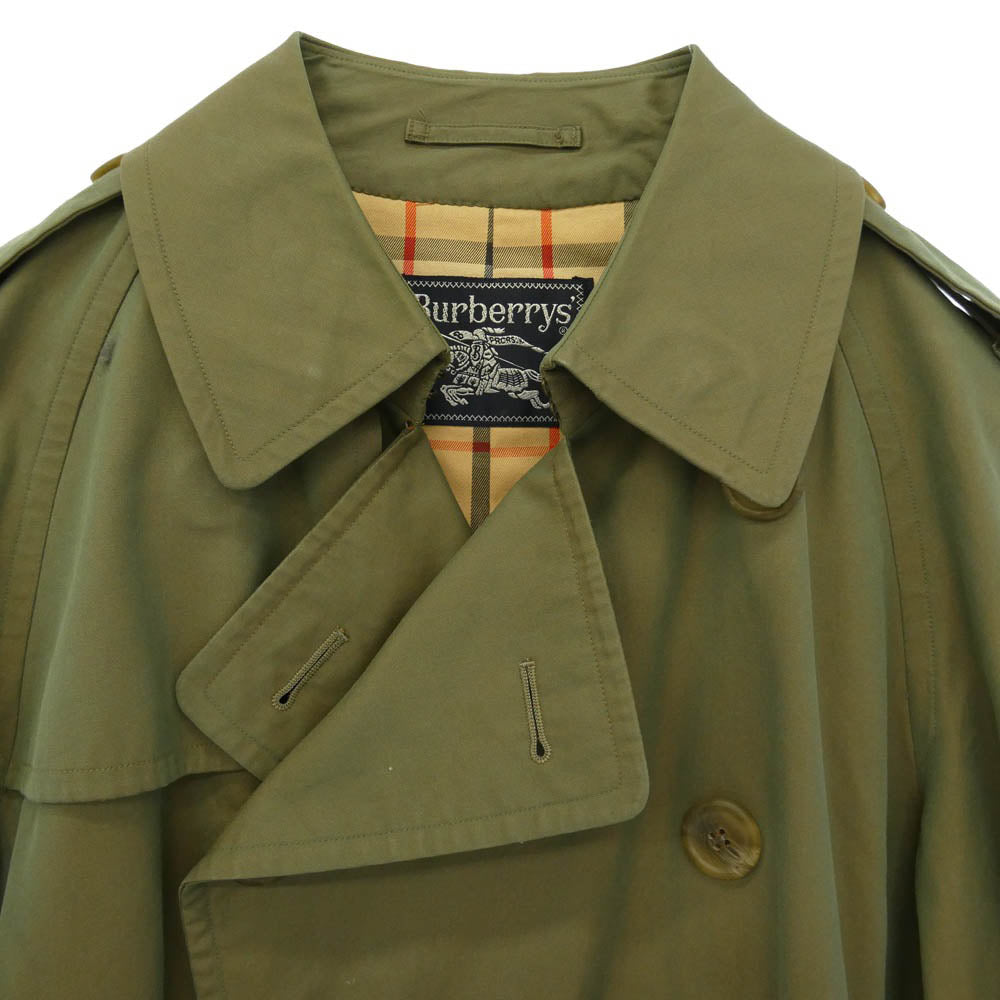 BURBERRY バーバリー WR083-902-79 オールド ヴィンテージ Burberrys 三陽商会 玉虫 裏地ノバチェック トレンチコート 玉虫色系 M【中古】