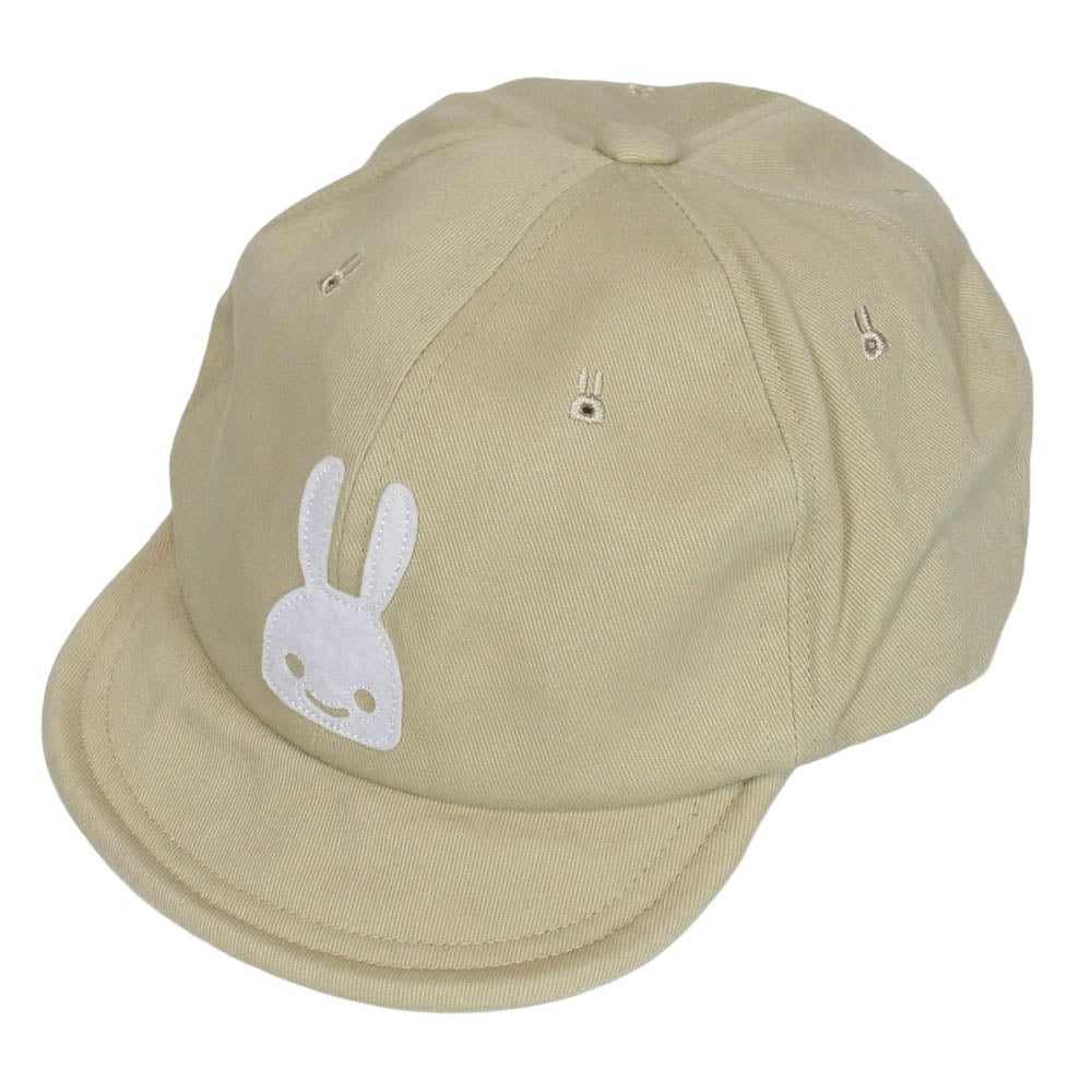 キューン うさぎワッペン キャップ ベージュ系 ONE【中古】