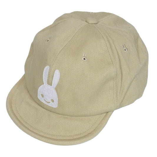 キューン うさぎワッペン キャップ ベージュ系 ONE【中古】