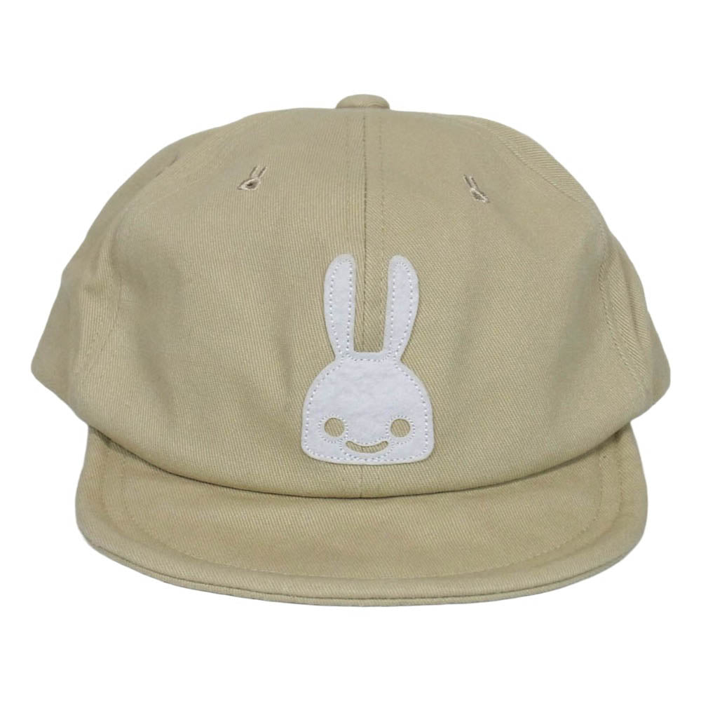 キューン うさぎワッペン キャップ ベージュ系 ONE【中古】