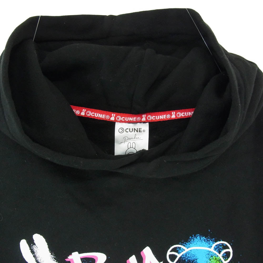 キューン 30th ANNIV PULL PARKA リラックマ グラフィティー プルオーバー パーカー ブラック系 M【中古】