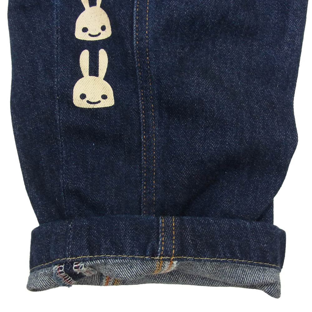 キューン A2067UN20 26周年 魔人 26うさぎ サルエルイージー デニムパンツ インディゴブルー系 S【中古】