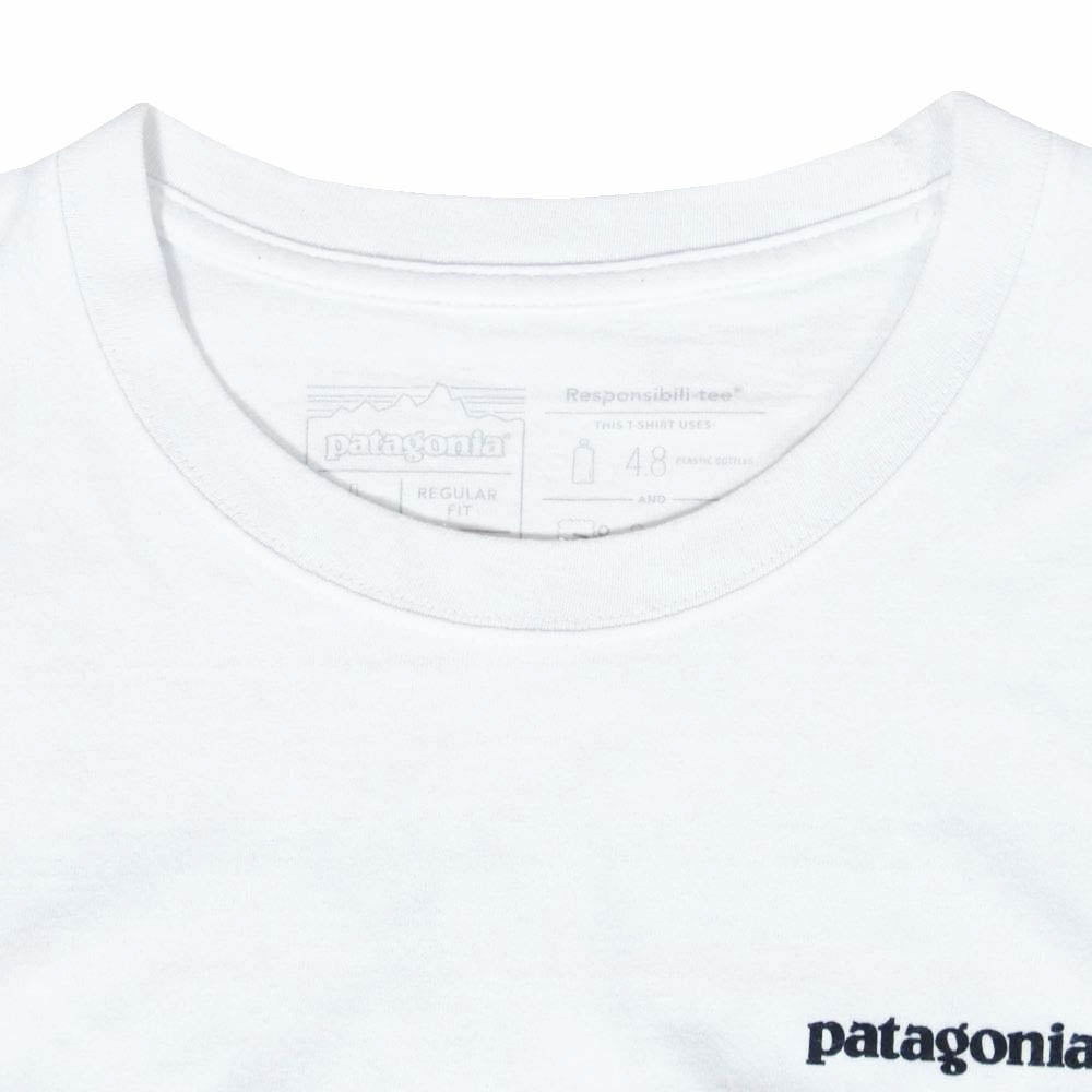 patagonia パタゴニア 19SS STY39174SP19 M's P 6 Logo Responsibili-Tee ロゴ プリント Tシャツ 半袖 カットソー ホワイト系 L【中古】