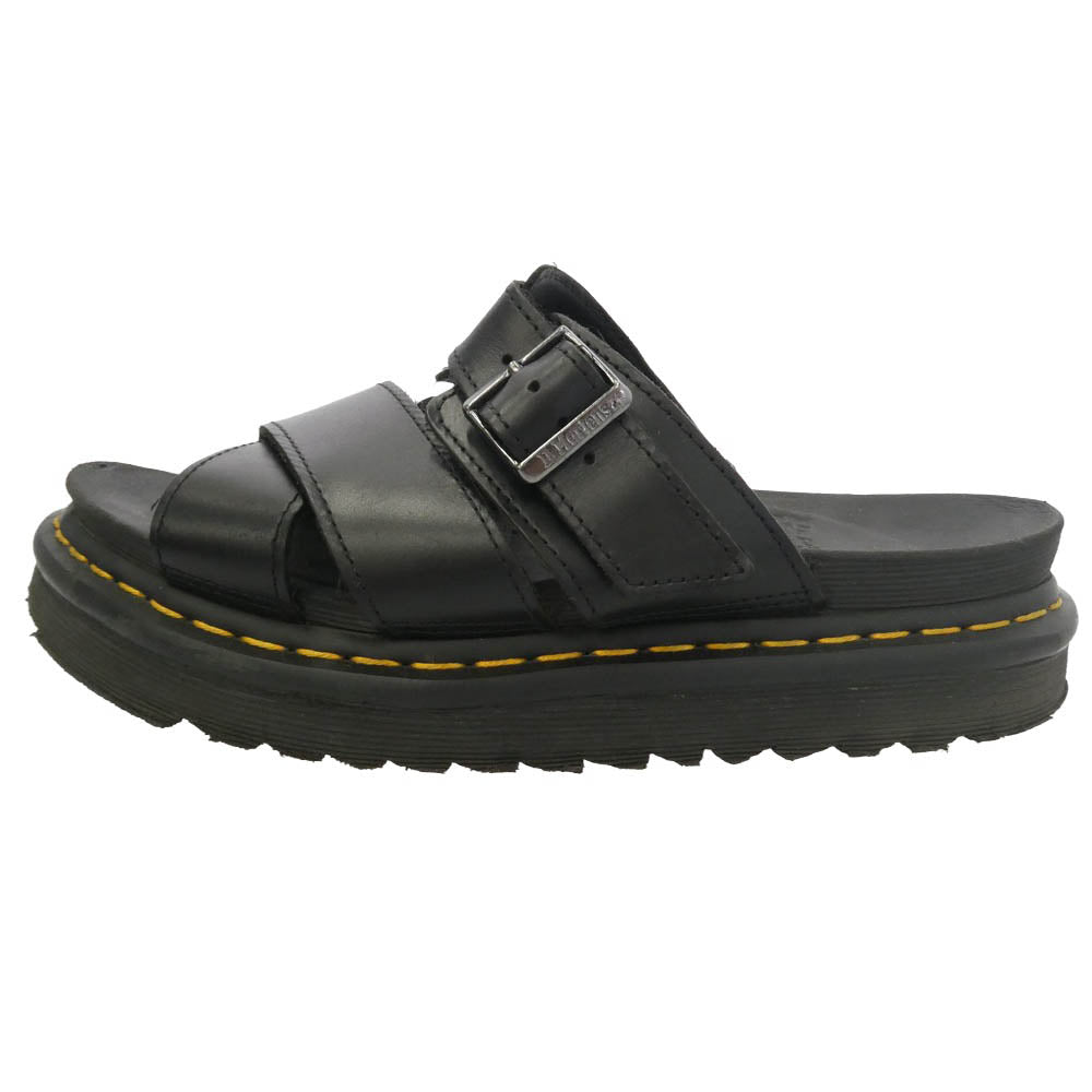 Dr.Martens ドクターマーチン RYKER ライカ― レザー サンダル ブラック系 アウトソール29cm【中古】