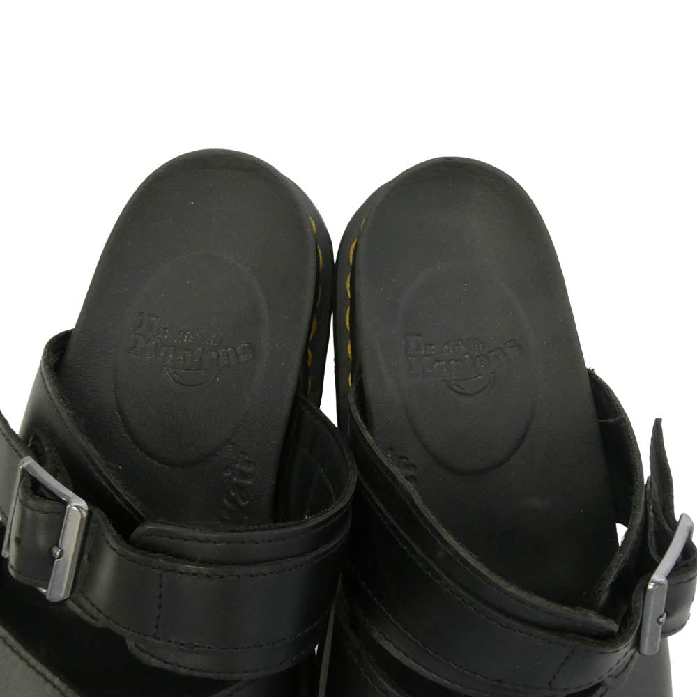 Dr.Martens ドクターマーチン RYKER ライカ― レザー サンダル ブラック系 アウトソール29cm【中古】