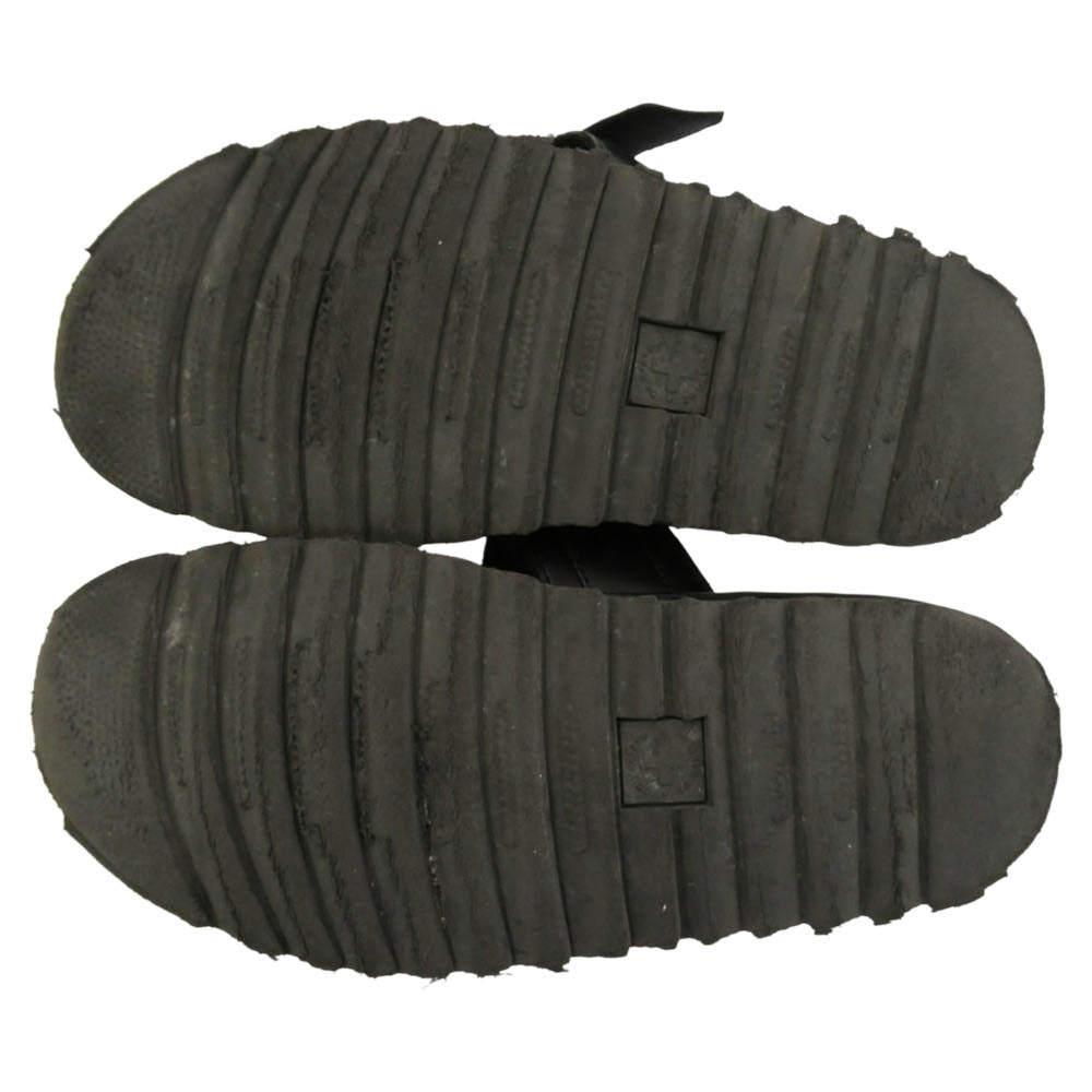 Dr.Martens ドクターマーチン RYKER ライカ― レザー サンダル ブラック系 アウトソール29cm【中古】