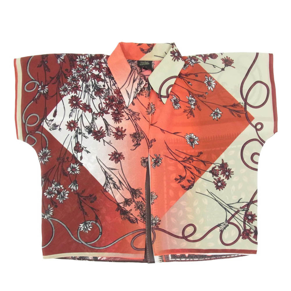 JEAN-PAUL GAULTIER ジャンポールゴルチエ JPG FEMME archive KIMONO S/S SHIRT ファム アーカイブ キモノシャツ レッド系 40【中古】