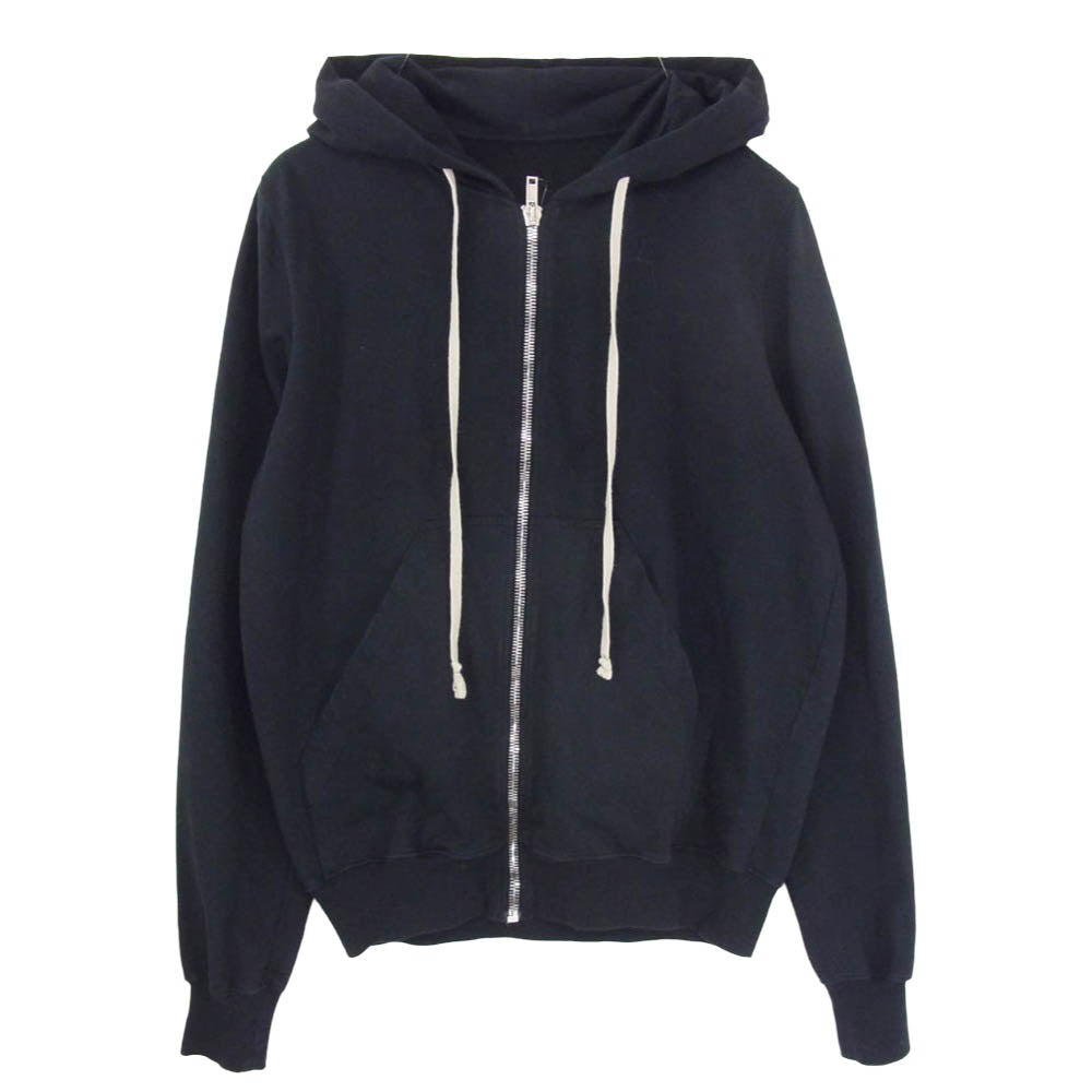 Rick Owens リックオウエンス 20SS RIG DRKSHDW ダークシャドウ 20SS DU20S5276-RIGEP3 Jason's Hoodie ペンタグラムグラフィック バックプリント ジェイソンズ フーディー ジップパーカー RIG素材 ブラック系 M【中古】